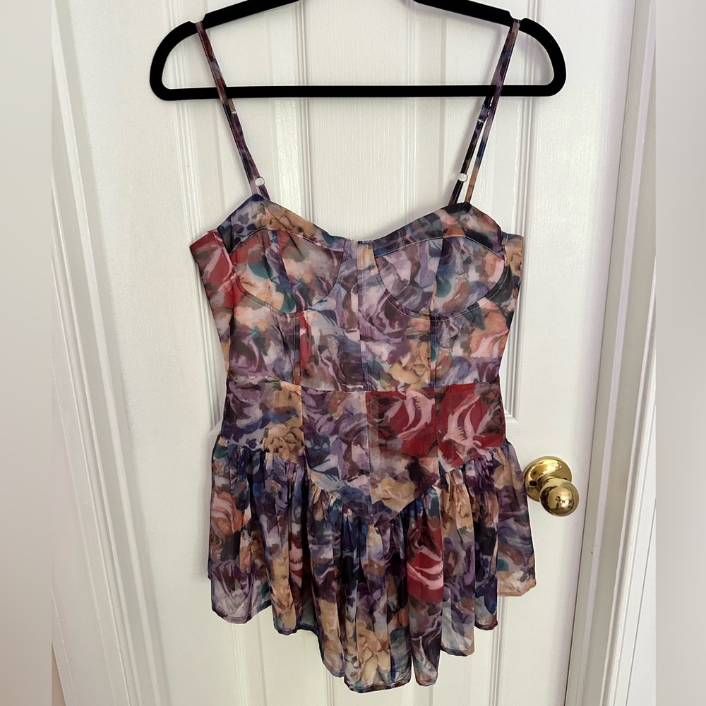 Floral Corset Mini Dress